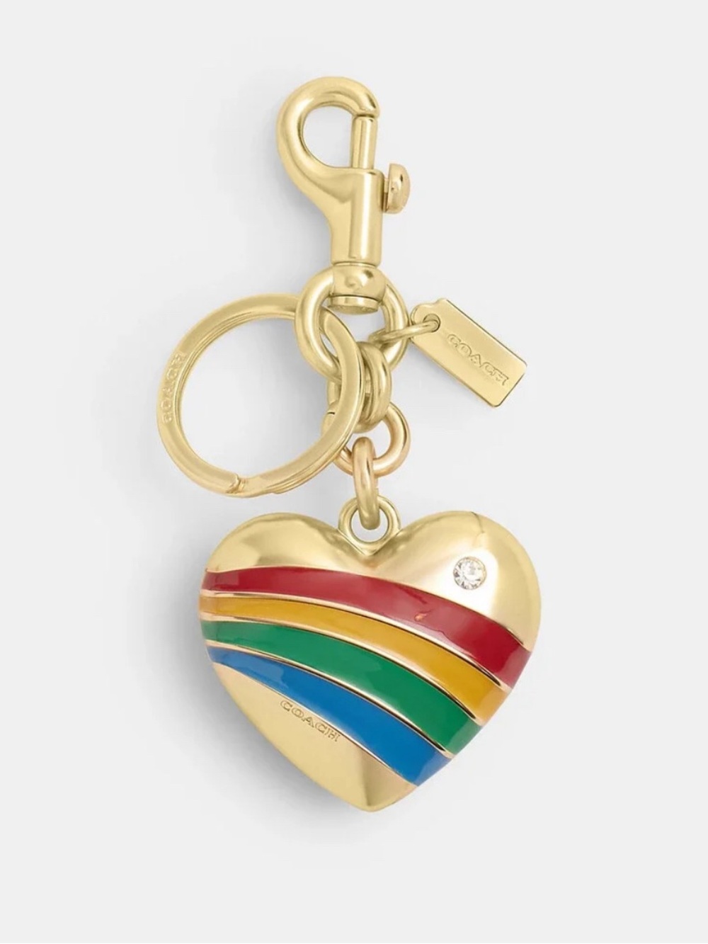Coach Enamel Heart Bag Charm